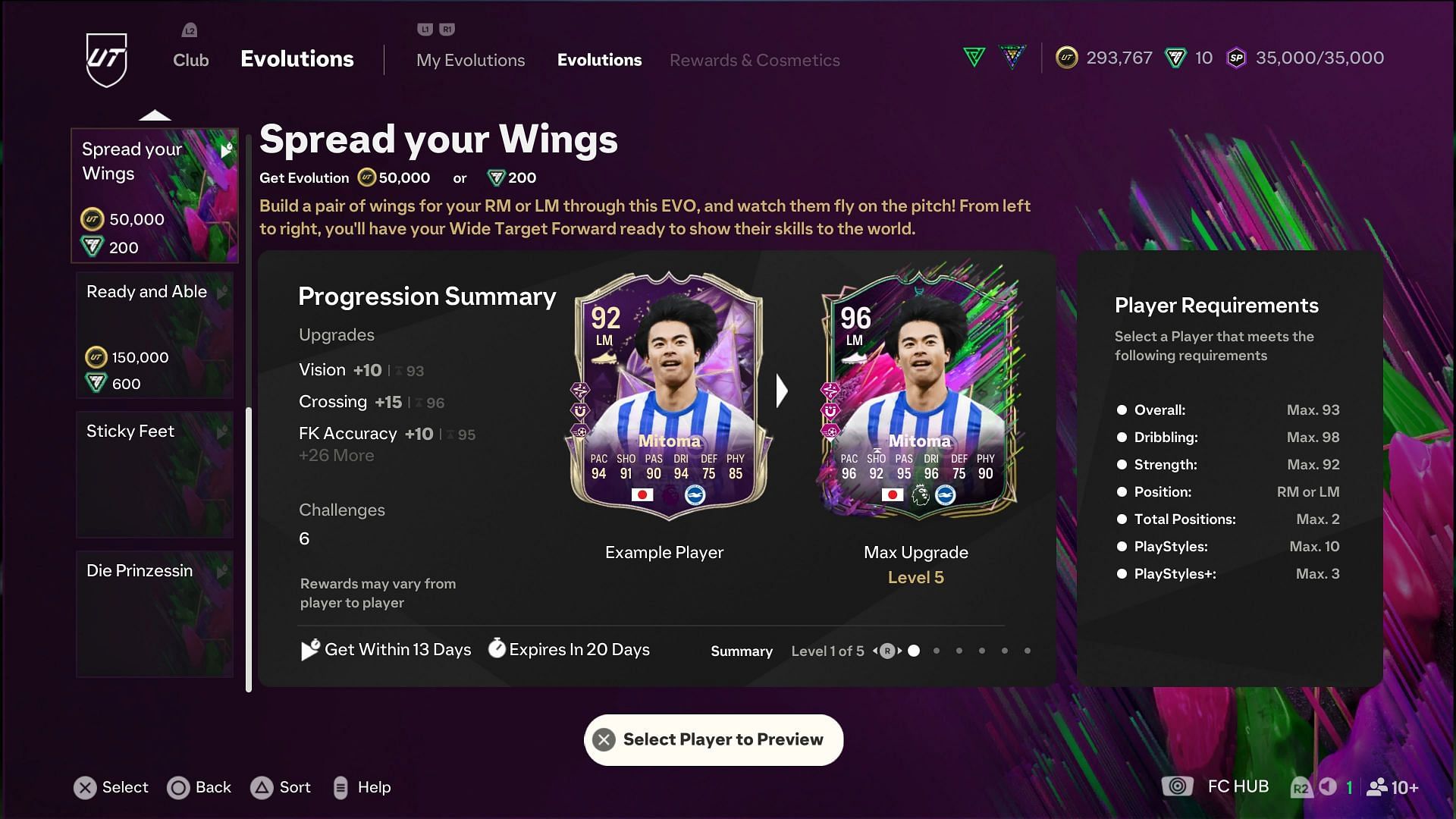 The requirements (Image via EA Sports)